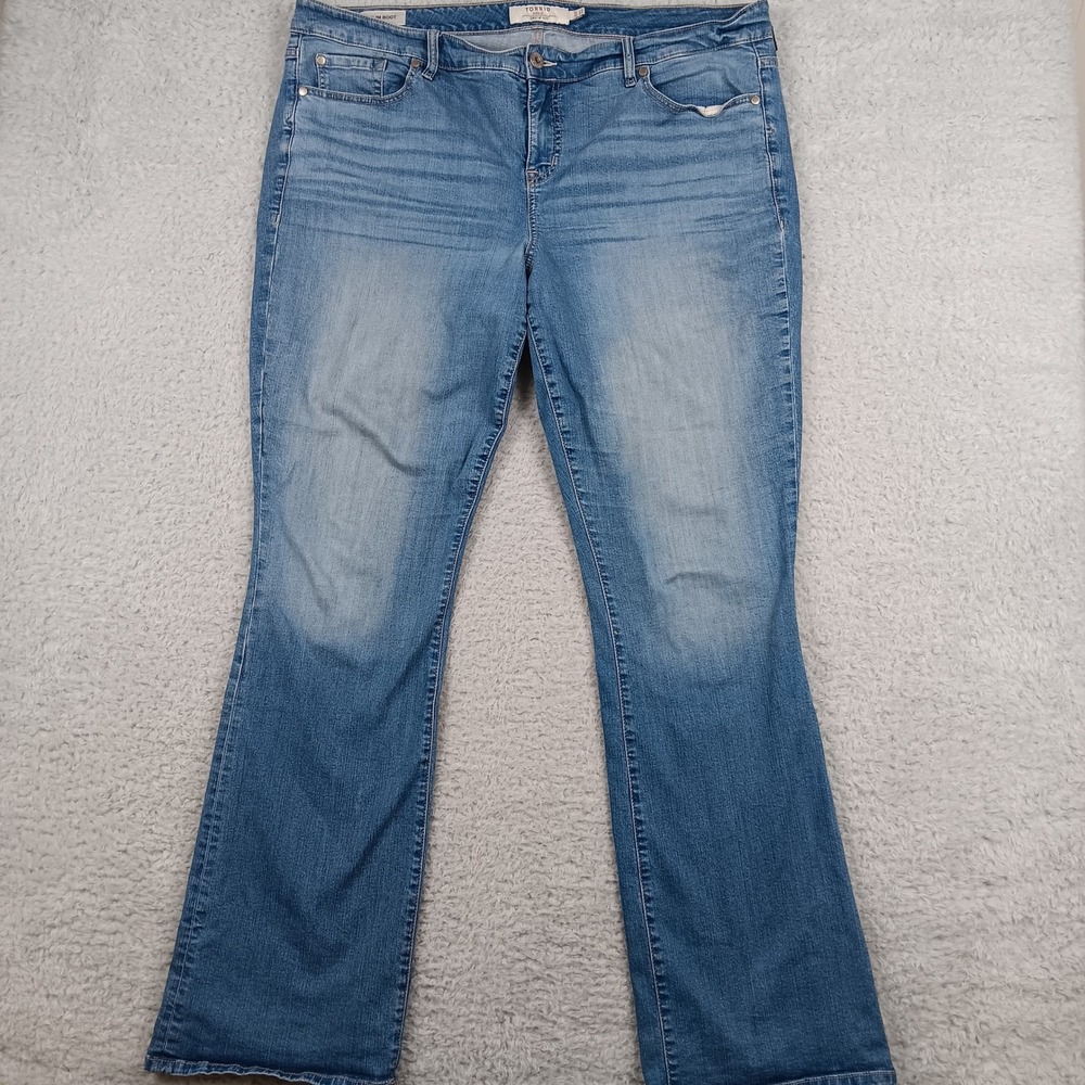 Torrid Jean Slim Boot Woman 20XT Blue Stretch Medium Wash RN148862